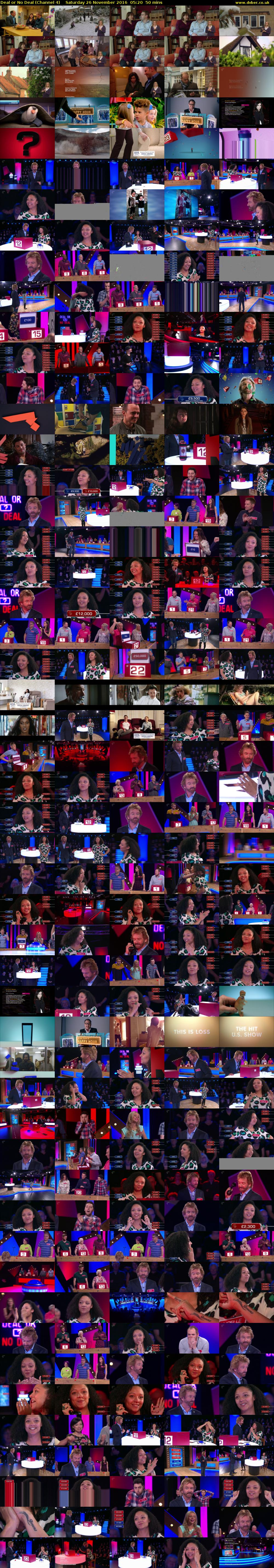 Deal or No Deal (Channel 4) Saturday 26 November 2016 05:20 - 06:10