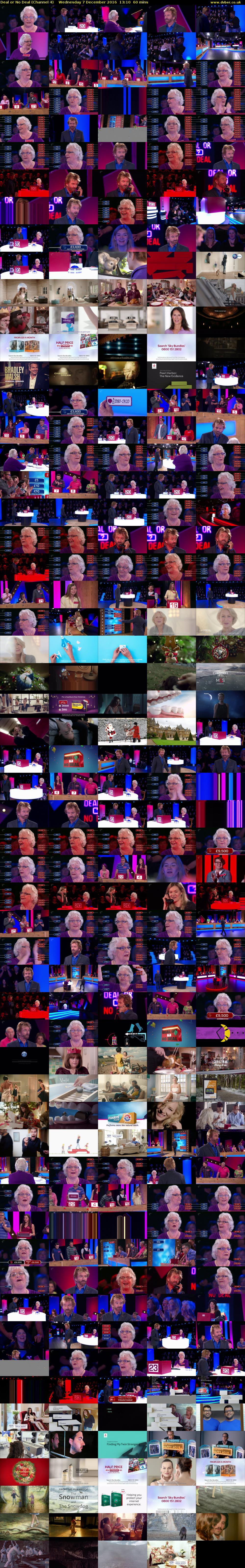 Deal or No Deal (Channel 4) Wednesday 7 December 2016 13:10 - 14:10