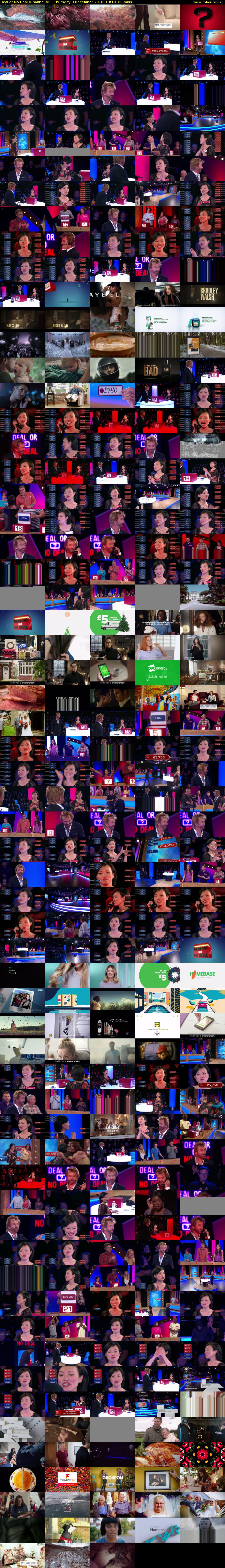 Deal or No Deal (Channel 4) Thursday 8 December 2016 13:10 - 14:10