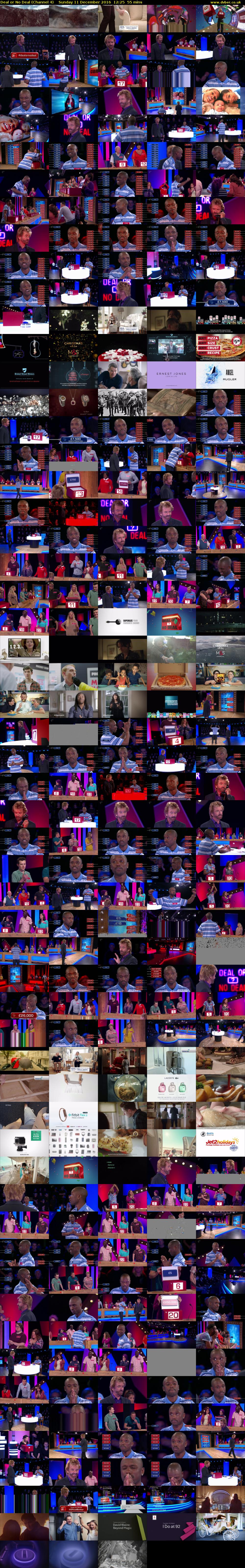 Deal or No Deal (Channel 4) Sunday 11 December 2016 12:25 - 13:20