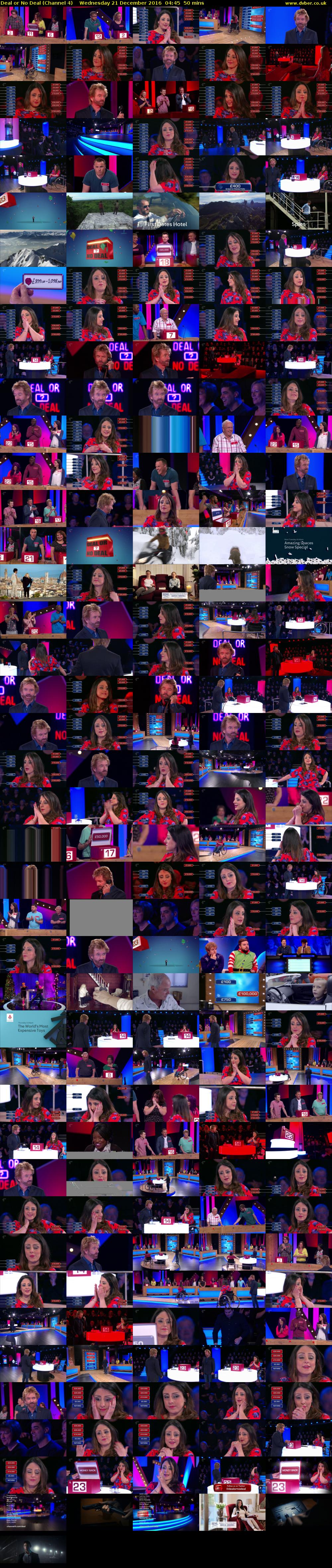 Deal or No Deal (Channel 4) Wednesday 21 December 2016 04:45 - 05:35