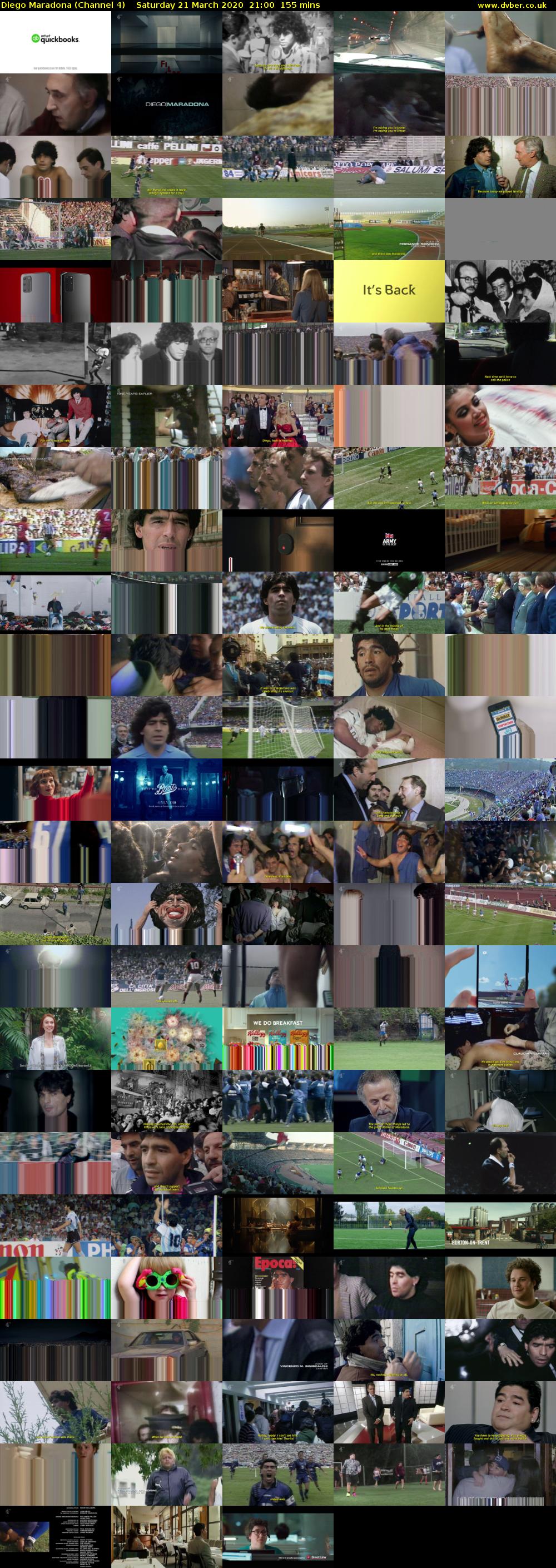 Diego Maradona (Channel 4) Saturday 21 March 2020 21:00 - 23:35
