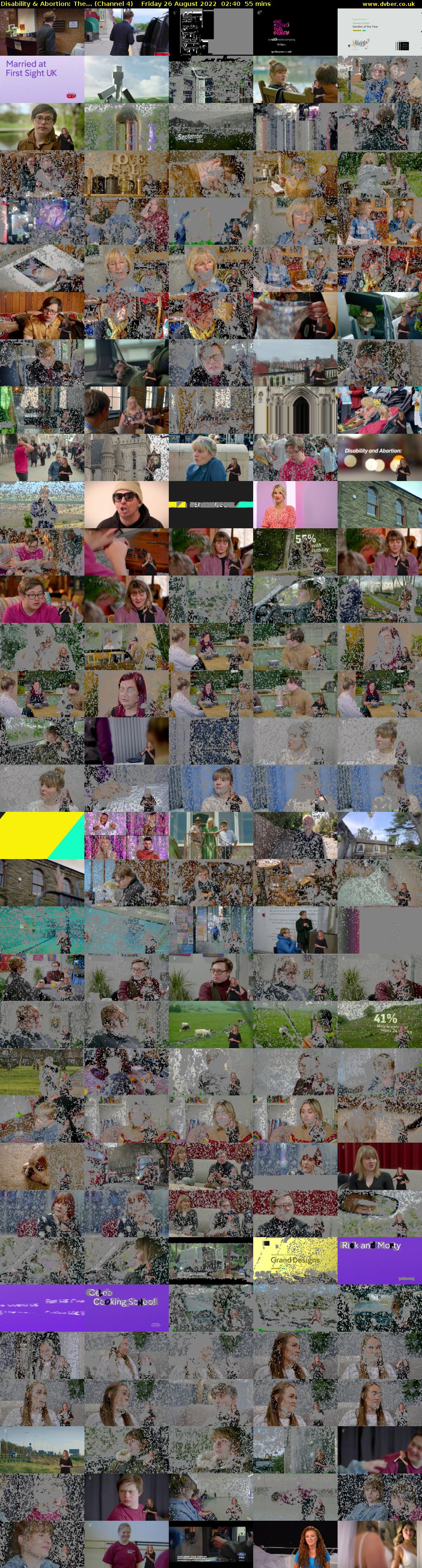 Disability & Abortion: The... (Channel 4) Friday 26 August 2022 02:40 - 03:35
