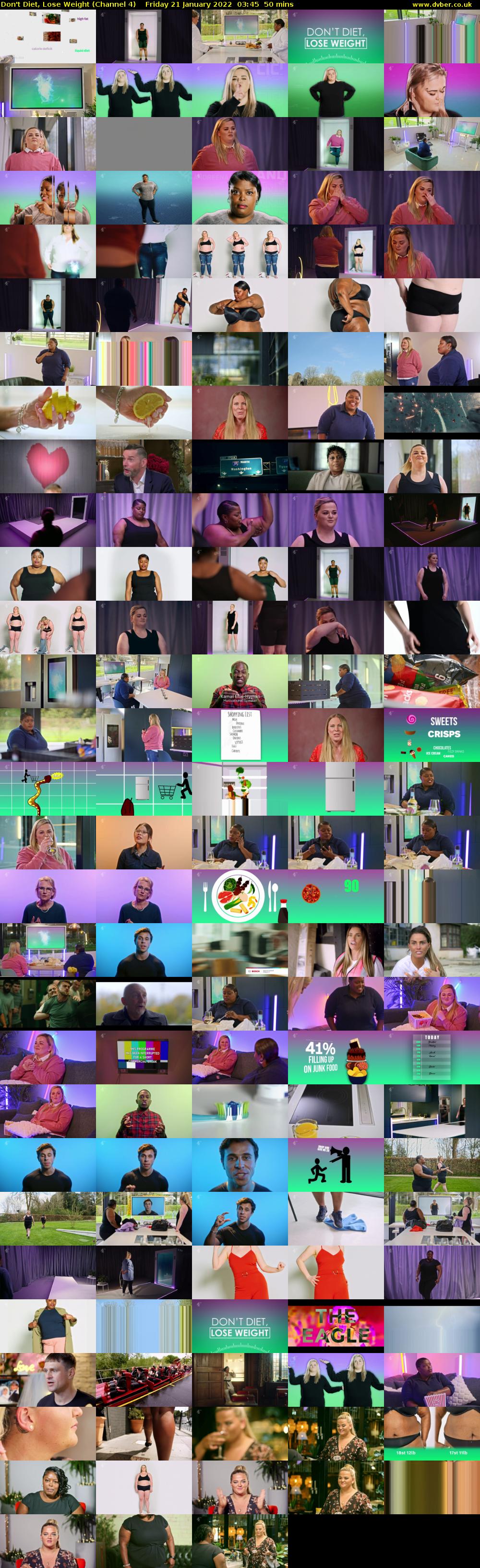Don't Diet, Lose Weight (Channel 4) Friday 21 January 2022 03:45 - 04:35