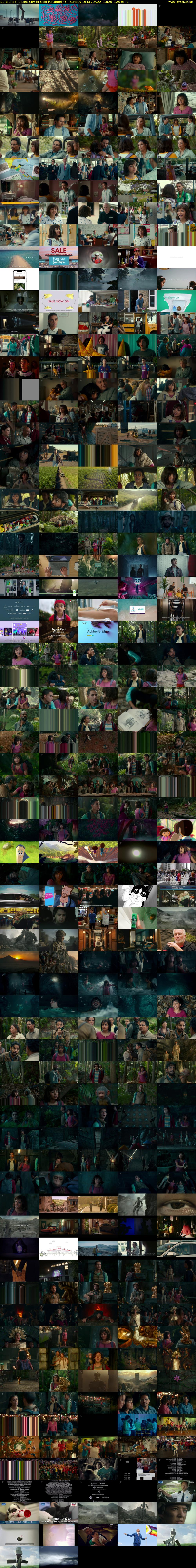 Dora and the Lost City of Gold (Channel 4) Sunday 10 July 2022 13:25 - 15:30