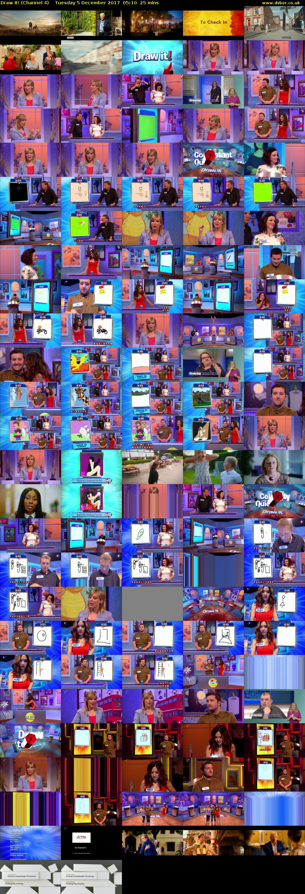 Draw It! (Channel 4) Tuesday 5 December 2017 05:10 - 05:35