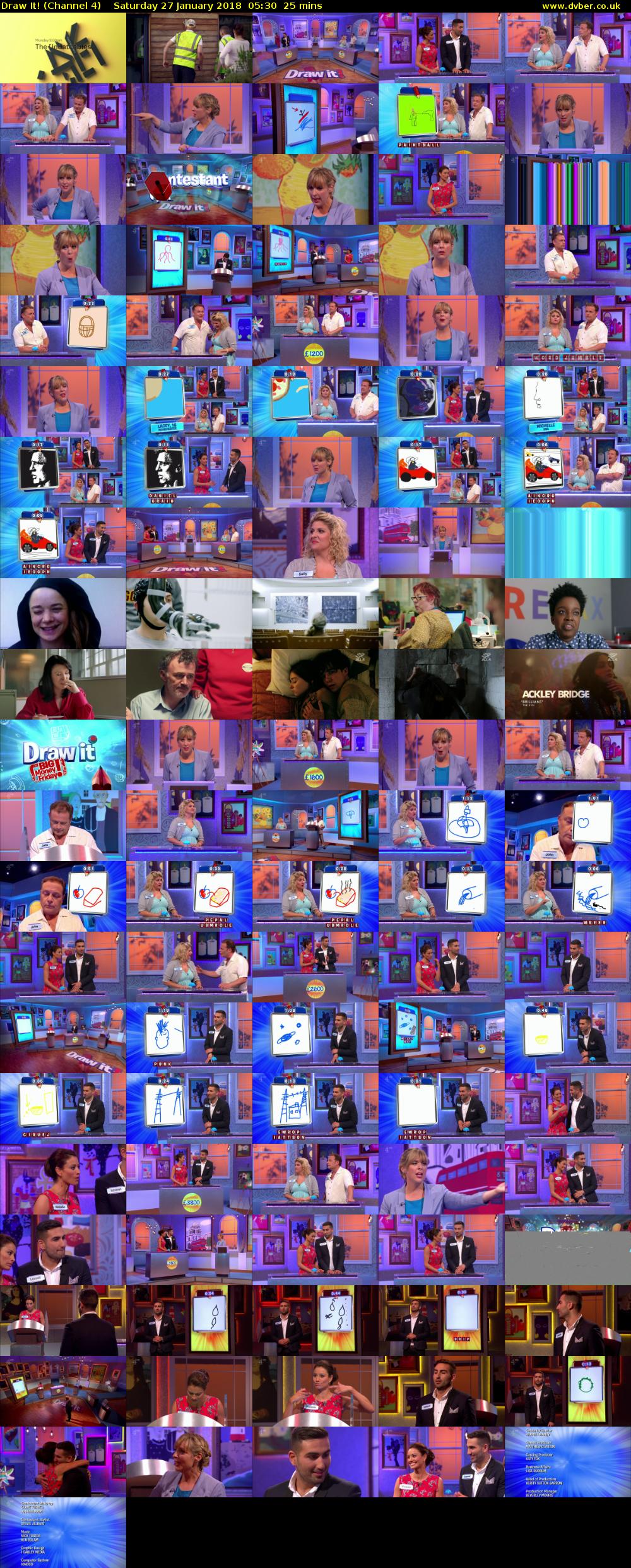 Draw It! (Channel 4) Saturday 27 January 2018 05:30 - 05:55
