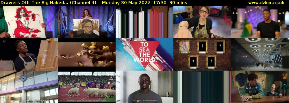 Drawers Off: The Big Naked... (Channel 4) Monday 30 May 2022 17:30 - 18:00