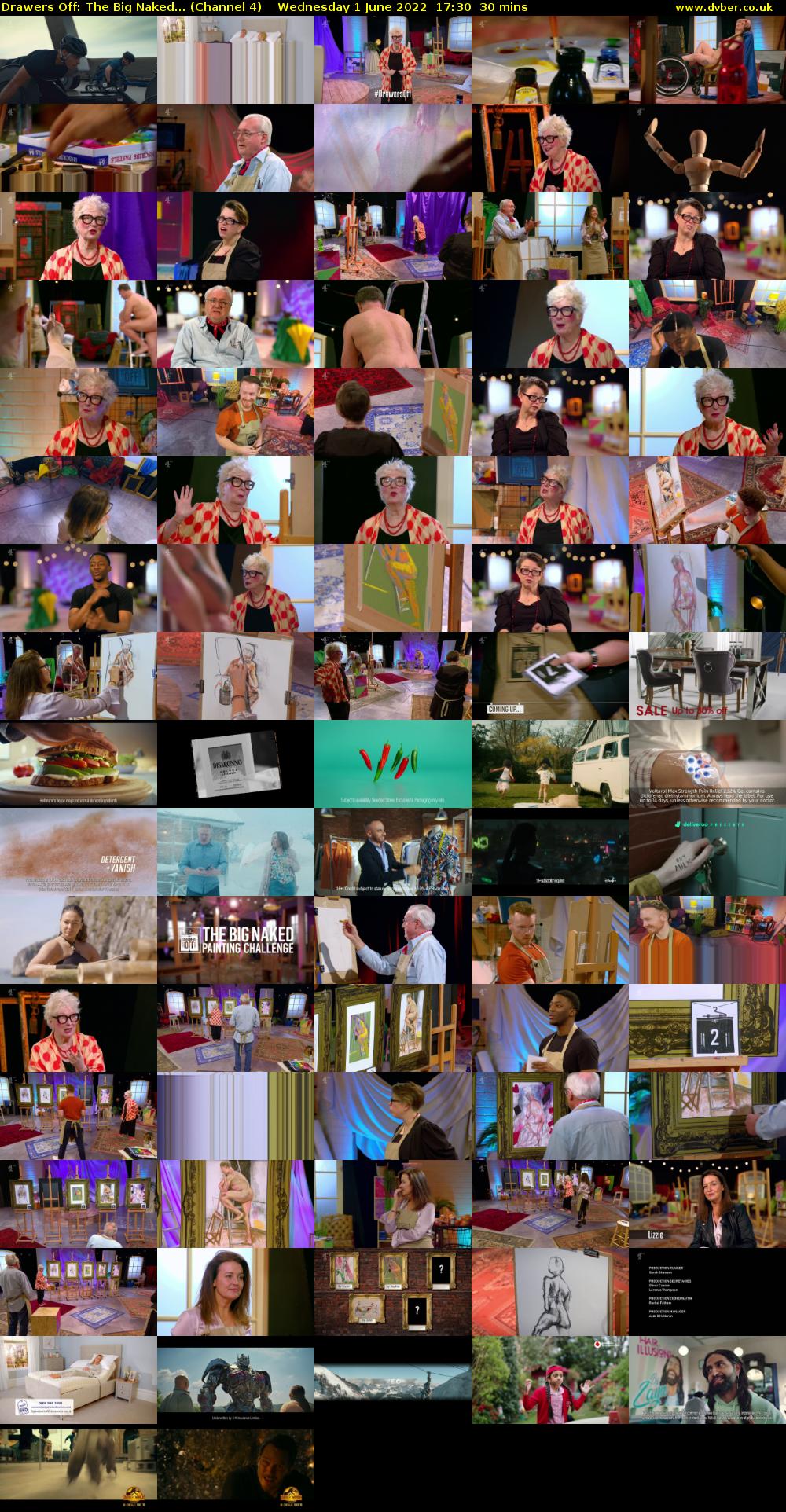 Drawers Off: The Big Naked... (Channel 4) Wednesday 1 June 2022 17:30 - 18:00