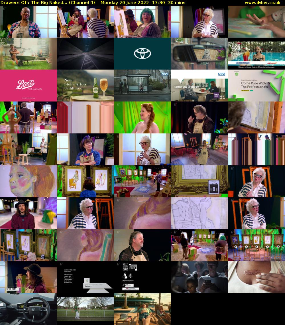 Drawers Off: The Big Naked... (Channel 4) Monday 20 June 2022 17:30 - 18:00