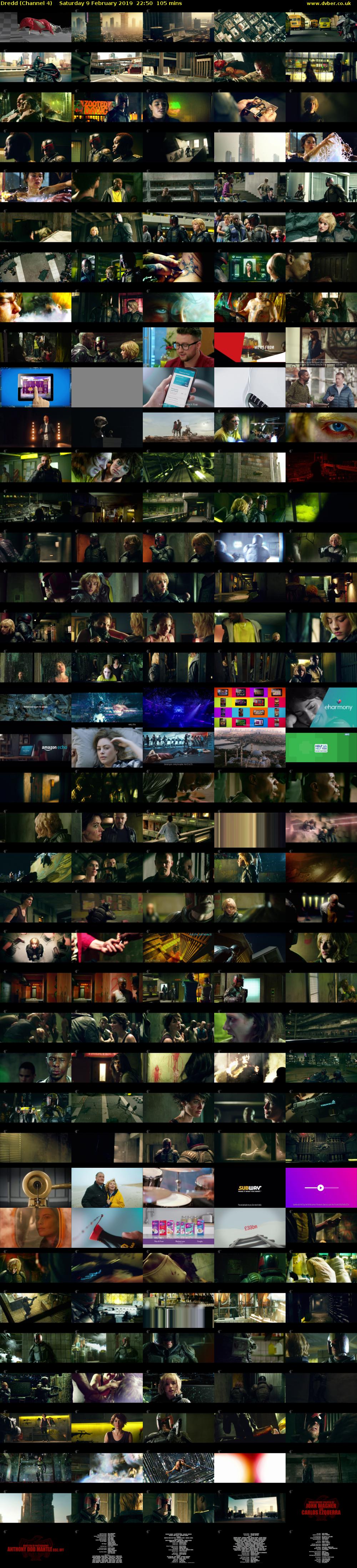 Dredd (Channel 4) Saturday 9 February 2019 22:50 - 00:35