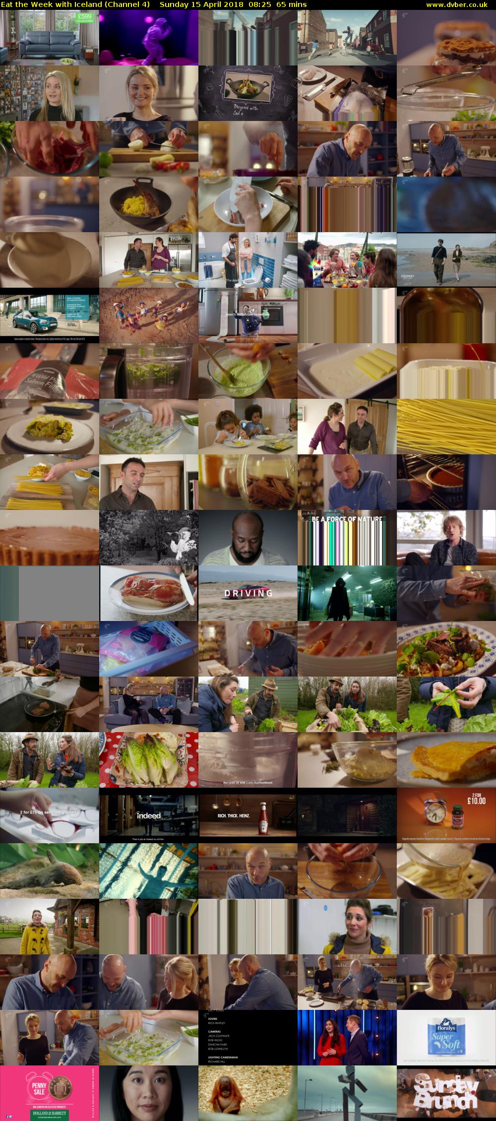 Eat the Week with Iceland (Channel 4) Sunday 15 April 2018 08:25 - 09:30