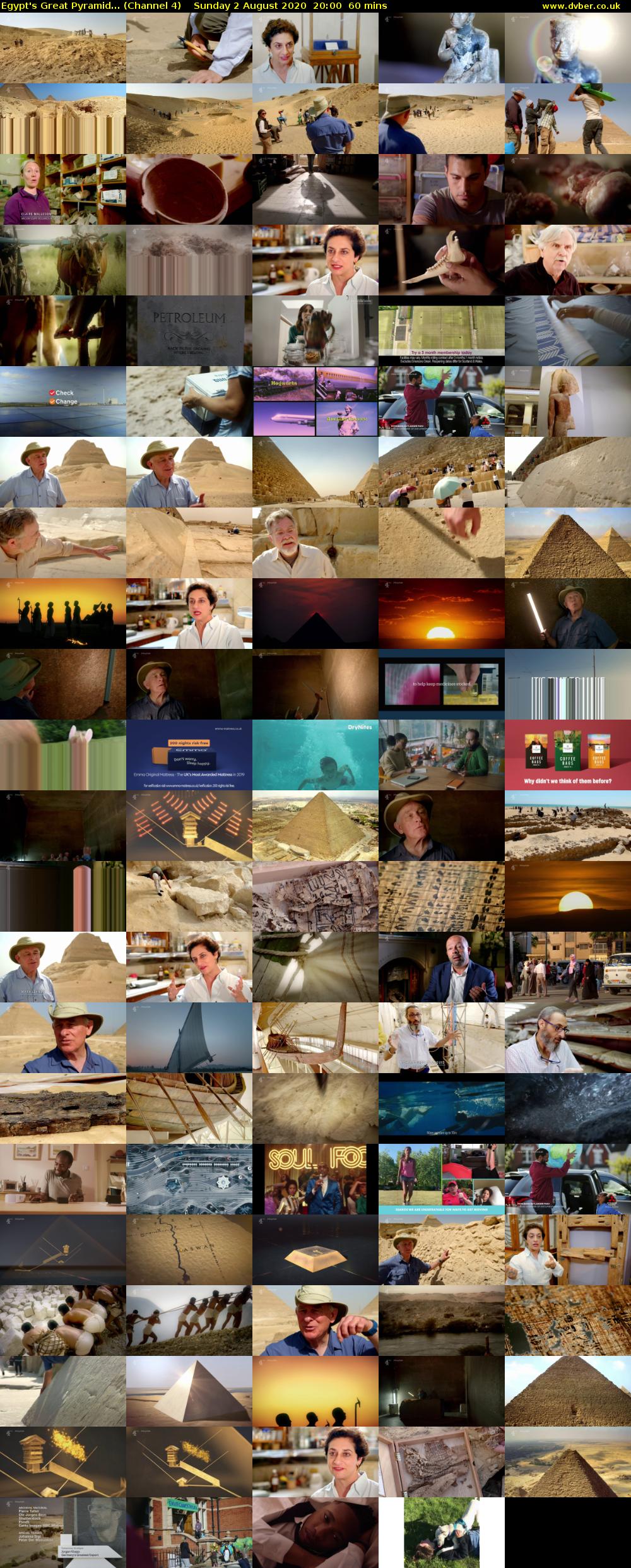 Egypt's Great Pyramid... (Channel 4) Sunday 2 August 2020 20:00 - 21:00