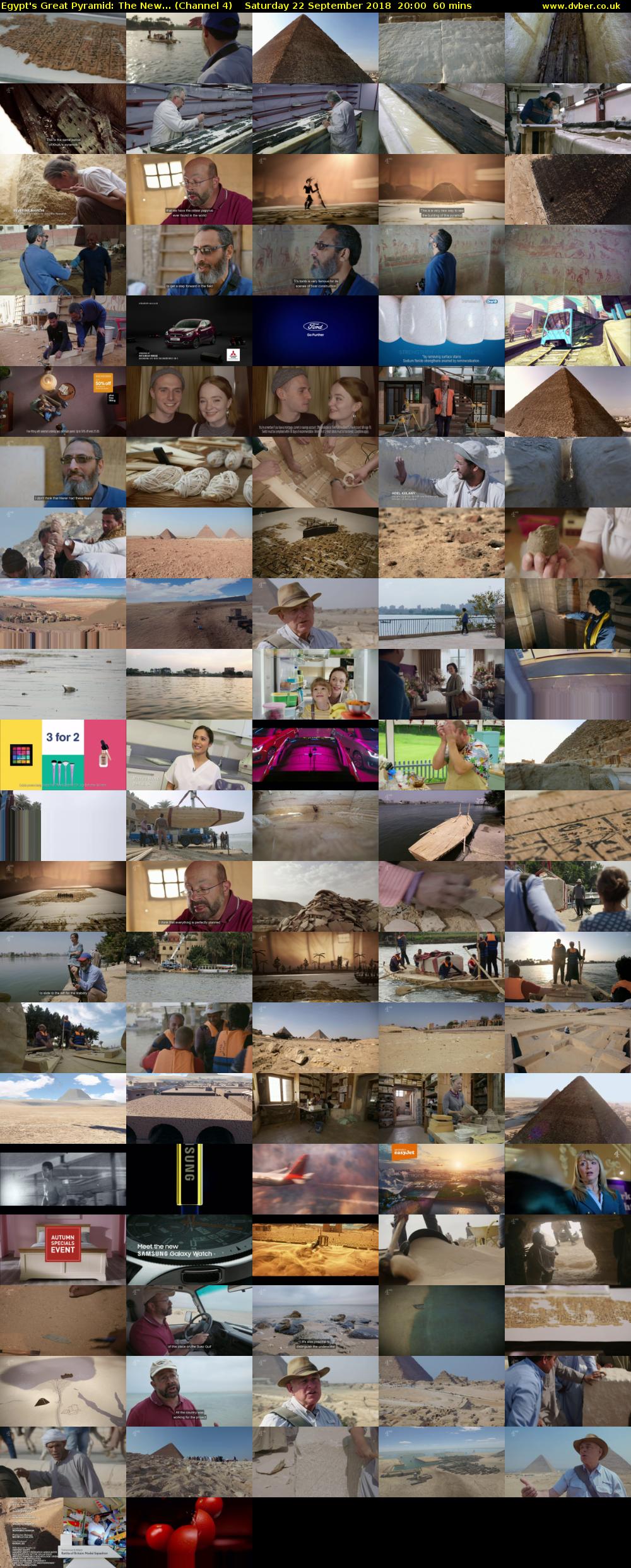Egypt's Great Pyramid: The New... (Channel 4) Saturday 22 September 2018 20:00 - 21:00