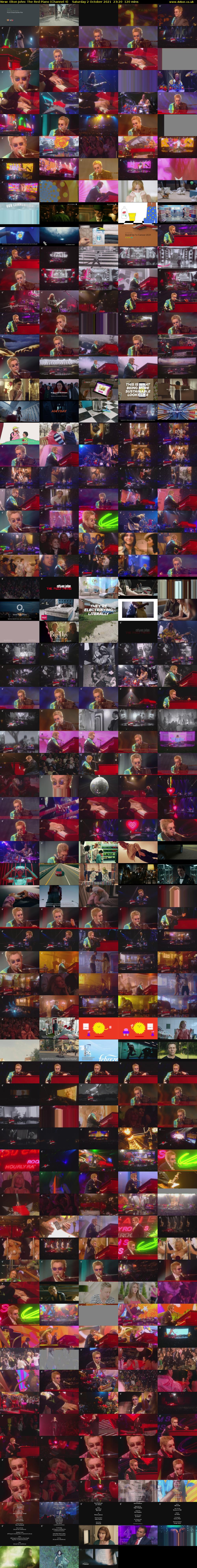 Elton John: The Red Piano (Channel 4) Saturday 2 October 2021 23:20 - 01:20