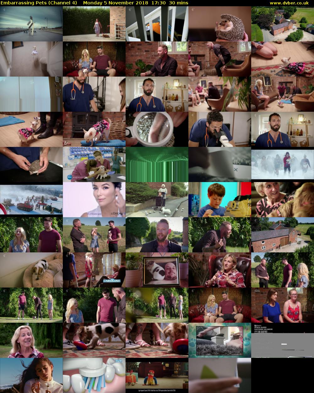 Embarrassing Pets (Channel 4) Monday 5 November 2018 17:30 - 18:00