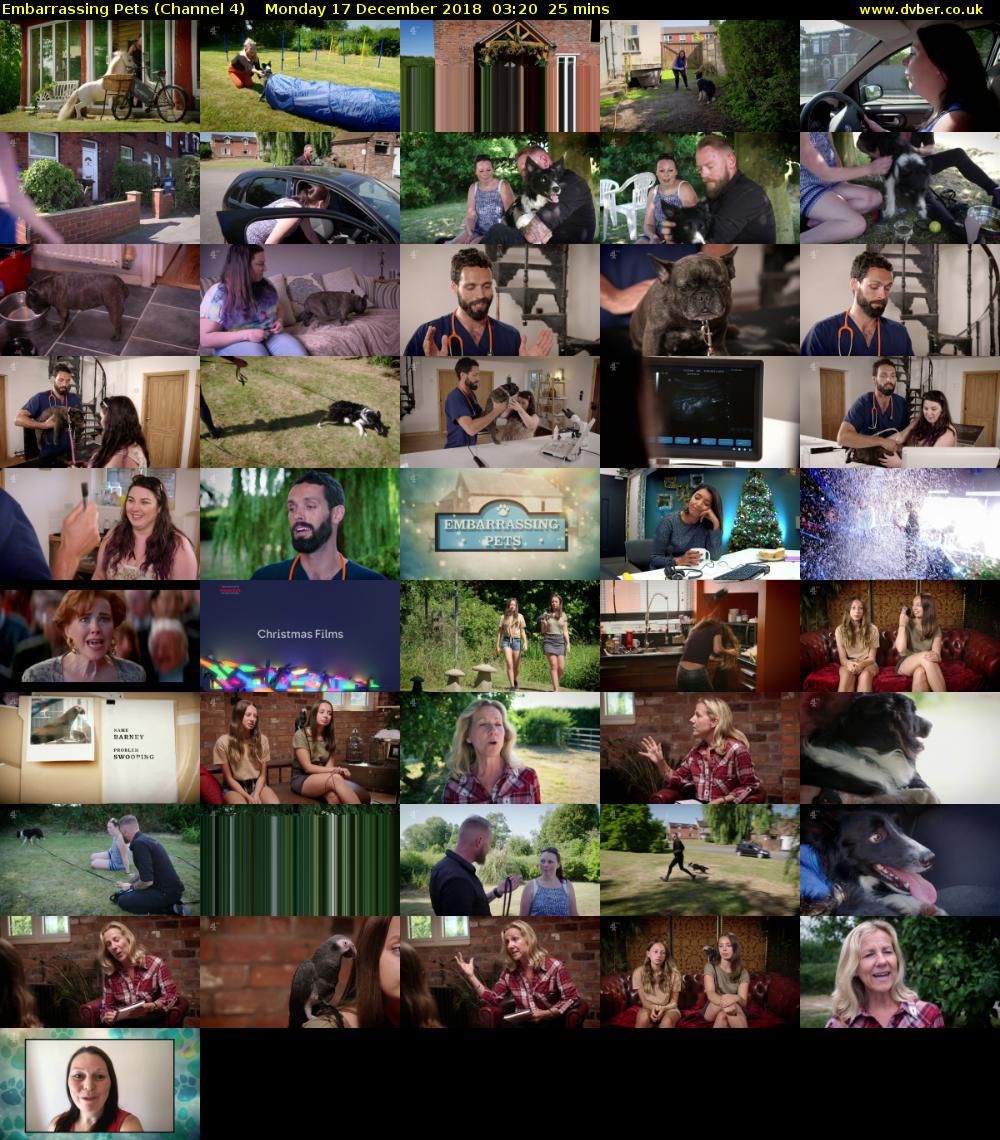 Embarrassing Pets (Channel 4) Monday 17 December 2018 03:20 - 03:45