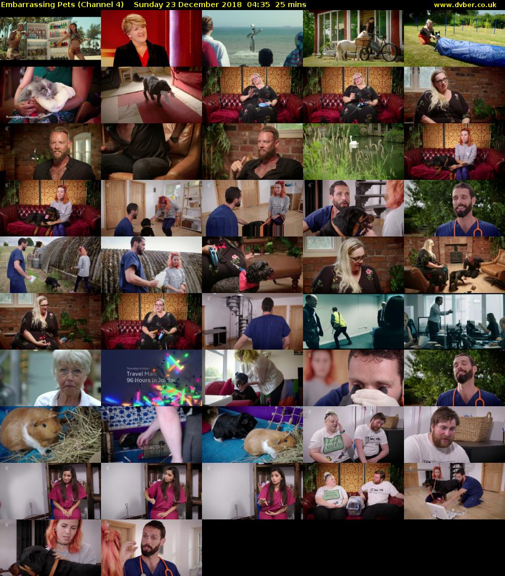 Embarrassing Pets (Channel 4) Sunday 23 December 2018 04:35 - 05:00
