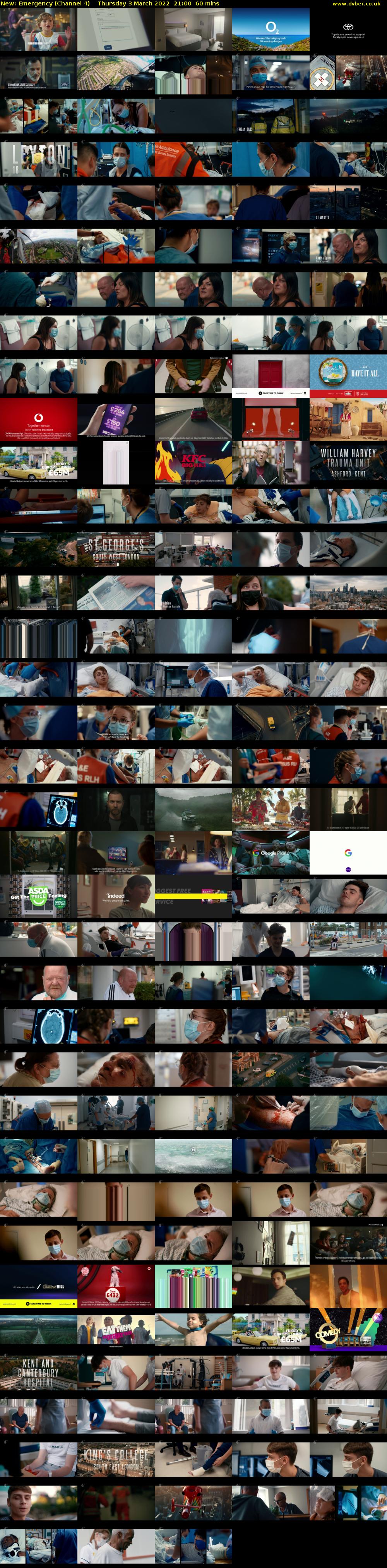 Emergency (Channel 4) Thursday 3 March 2022 21:00 - 22:00