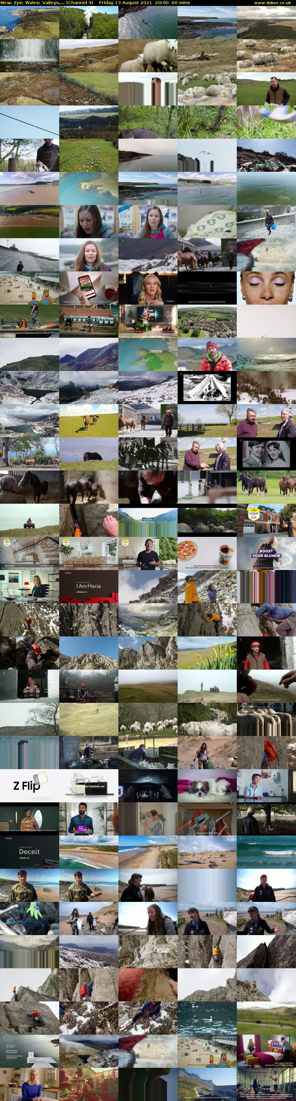 Epic Wales: Valleys,... (Channel 4) Friday 13 August 2021 20:00 - 21:00