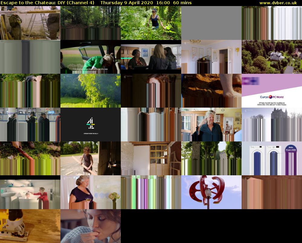 Escape to the Chateau: DIY (Channel 4) Thursday 9 April 2020 16:00 - 17:00