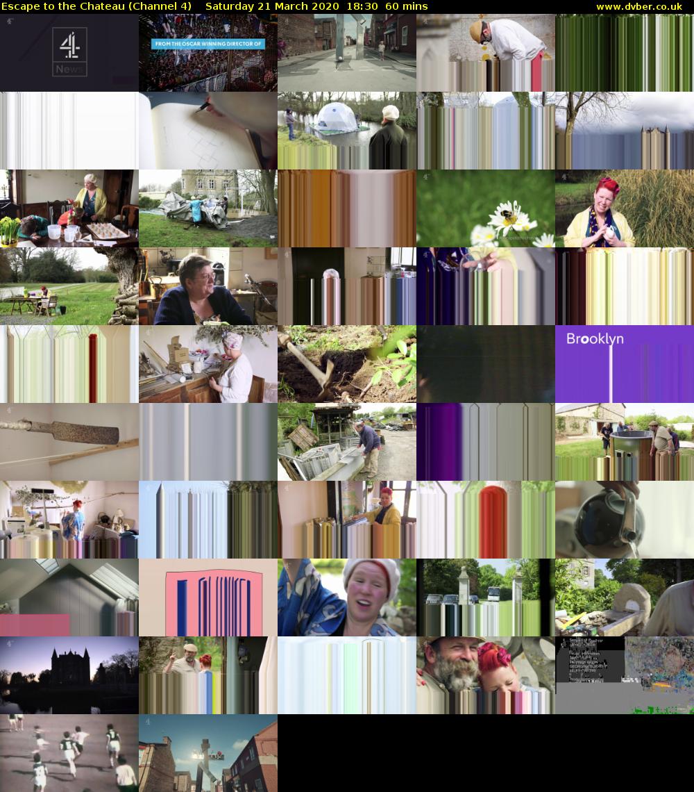 Escape to the Chateau (Channel 4) Saturday 21 March 2020 18:30 - 19:30