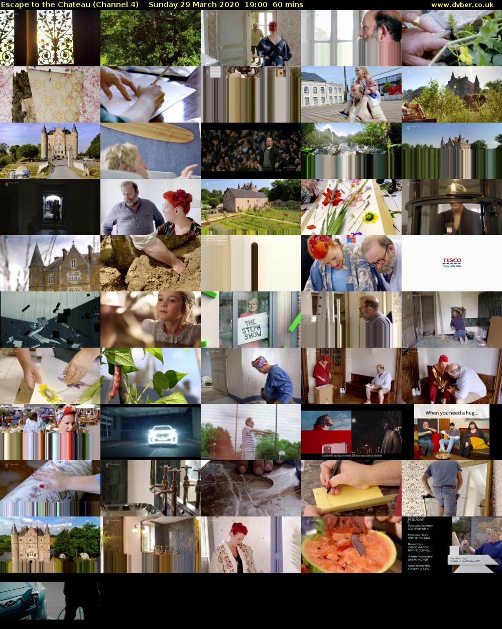 Escape to the Chateau (Channel 4) Sunday 29 March 2020 19:00 - 20:00