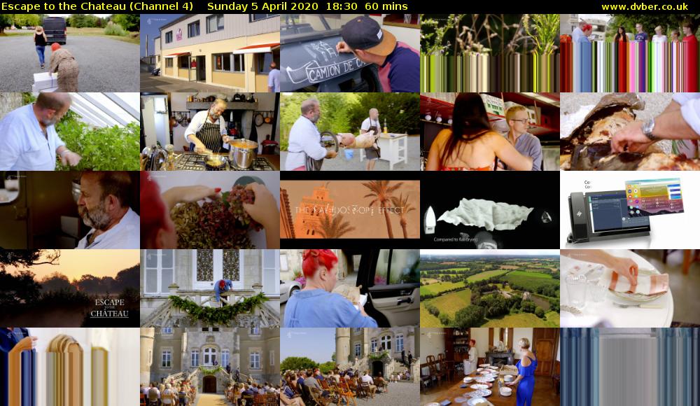 Escape to the Chateau (Channel 4) Sunday 5 April 2020 18:30 - 19:30