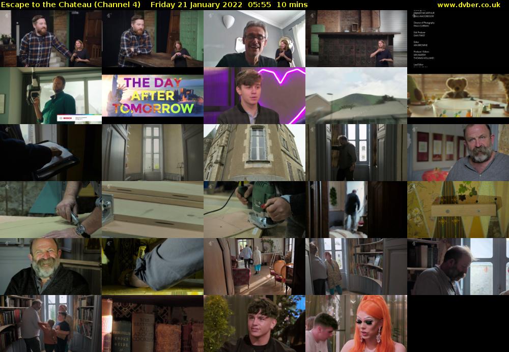 Escape to the Chateau (Channel 4) Friday 21 January 2022 05:55 - 06:05