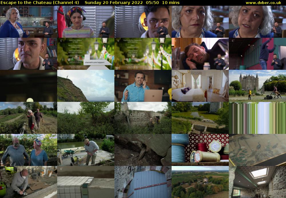 Escape to the Chateau (Channel 4) Sunday 20 February 2022 05:50 - 06:00