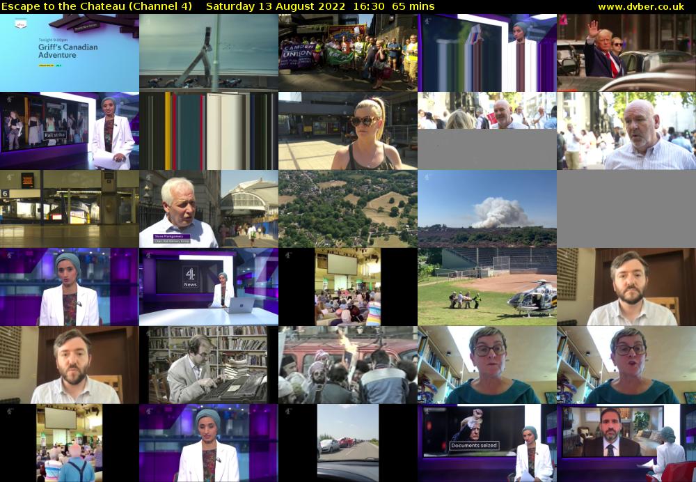 Escape to the Chateau (Channel 4) Saturday 13 August 2022 16:30 - 17:35