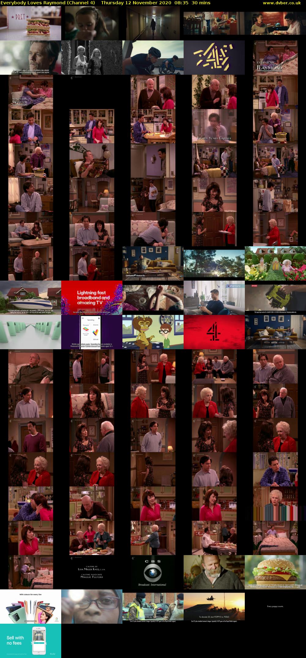 Everybody Loves Raymond (Channel 4) Thursday 12 November 2020 08:35 - 09:05