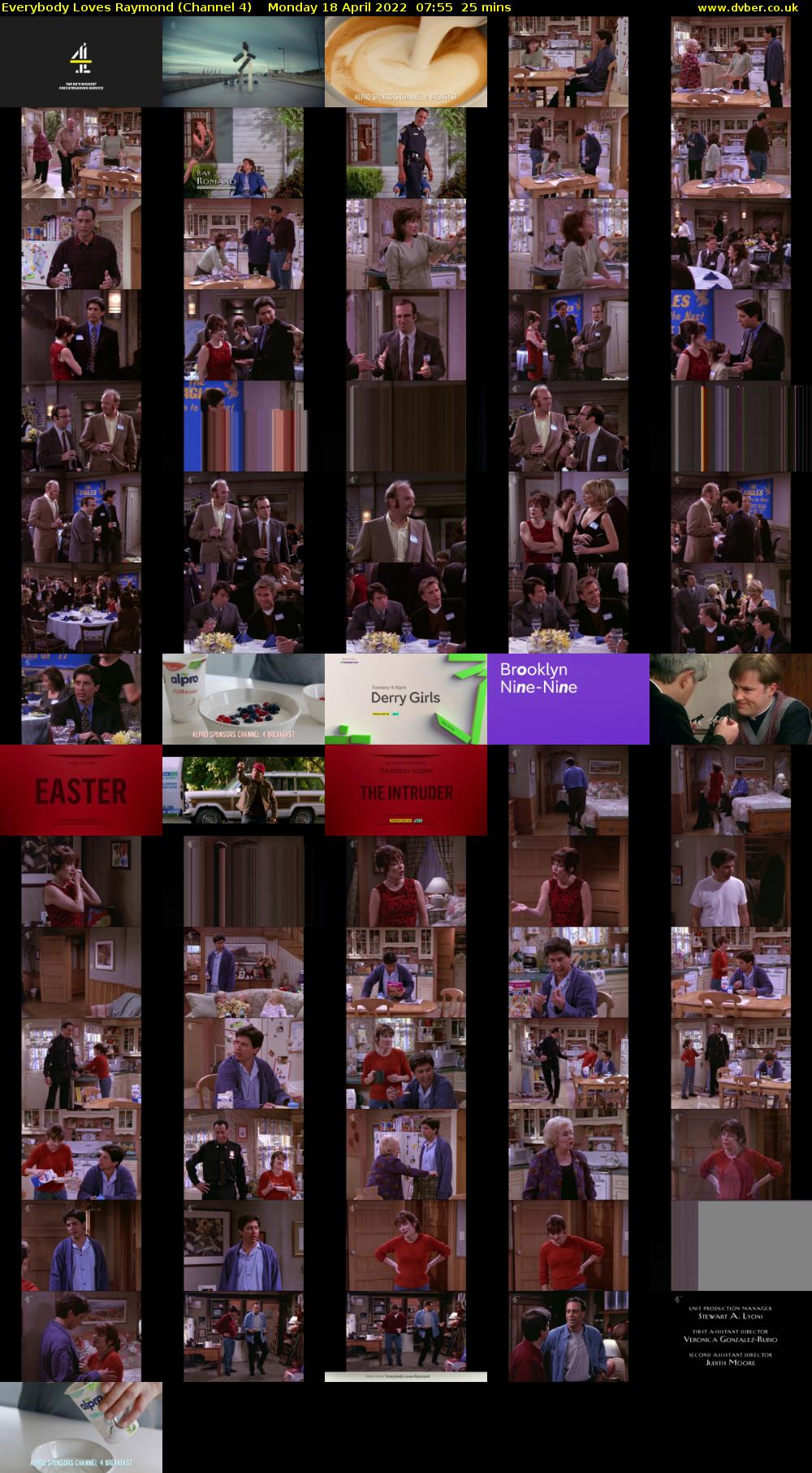 Everybody Loves Raymond (Channel 4) Monday 18 April 2022 07:55 - 08:20