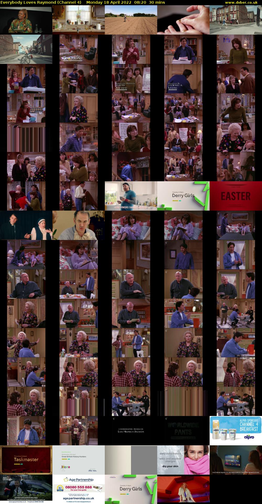 Everybody Loves Raymond (Channel 4) Monday 18 April 2022 08:20 - 08:50