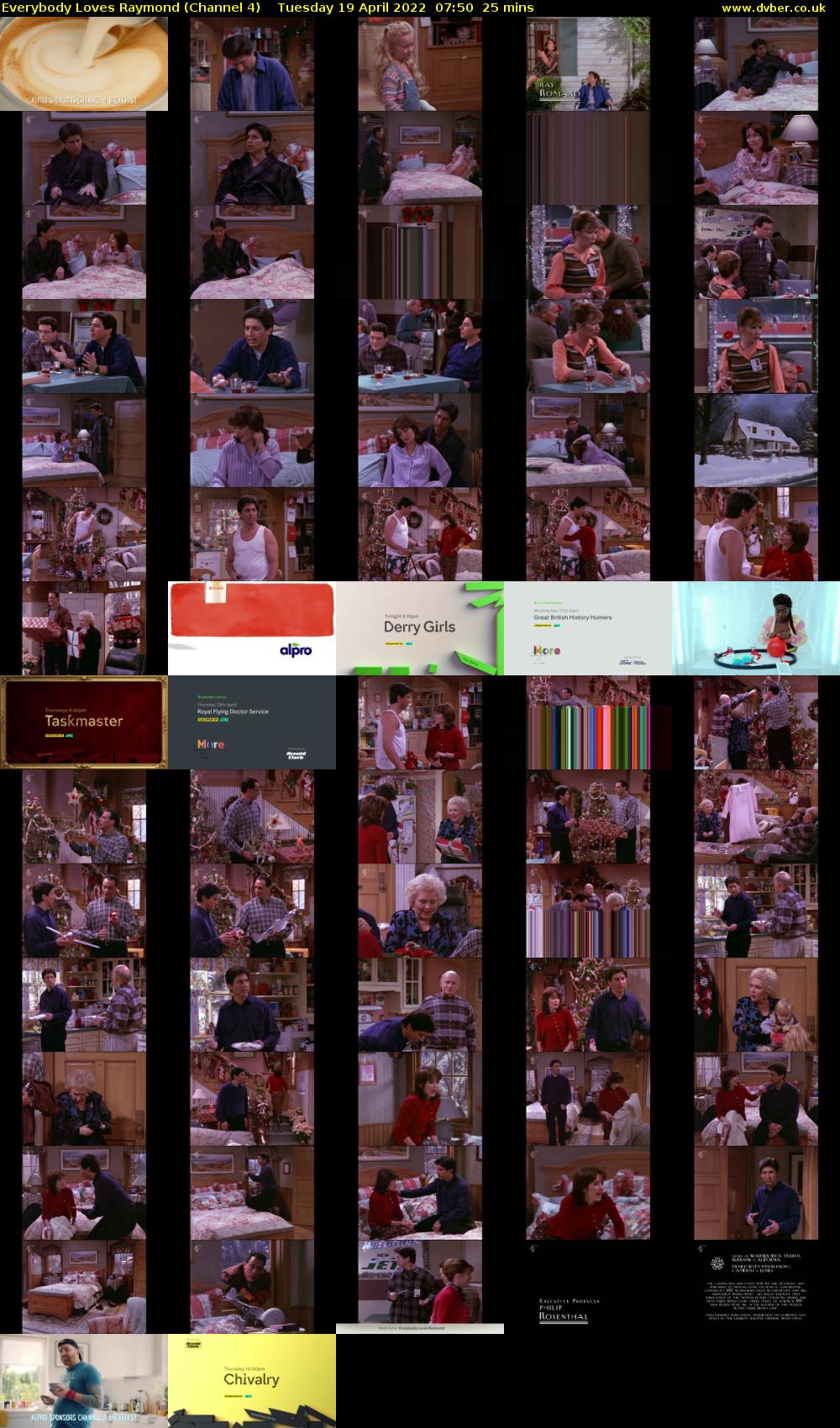 Everybody Loves Raymond (Channel 4) Tuesday 19 April 2022 07:50 - 08:15