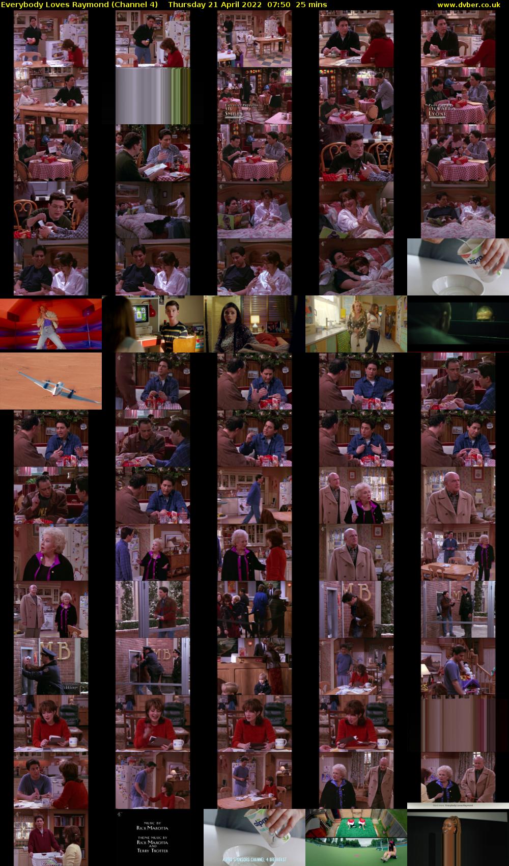 Everybody Loves Raymond (Channel 4) Thursday 21 April 2022 07:50 - 08:15