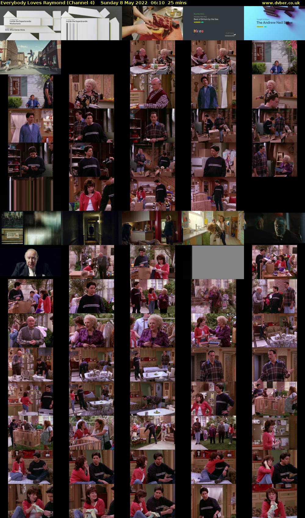 Everybody Loves Raymond (Channel 4) Sunday 8 May 2022 06:10 - 06:35