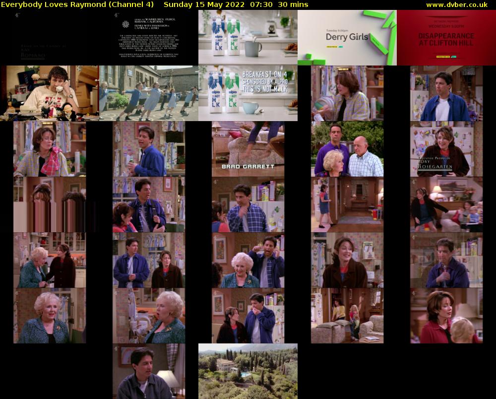 Everybody Loves Raymond (Channel 4) Sunday 15 May 2022 07:30 - 08:00