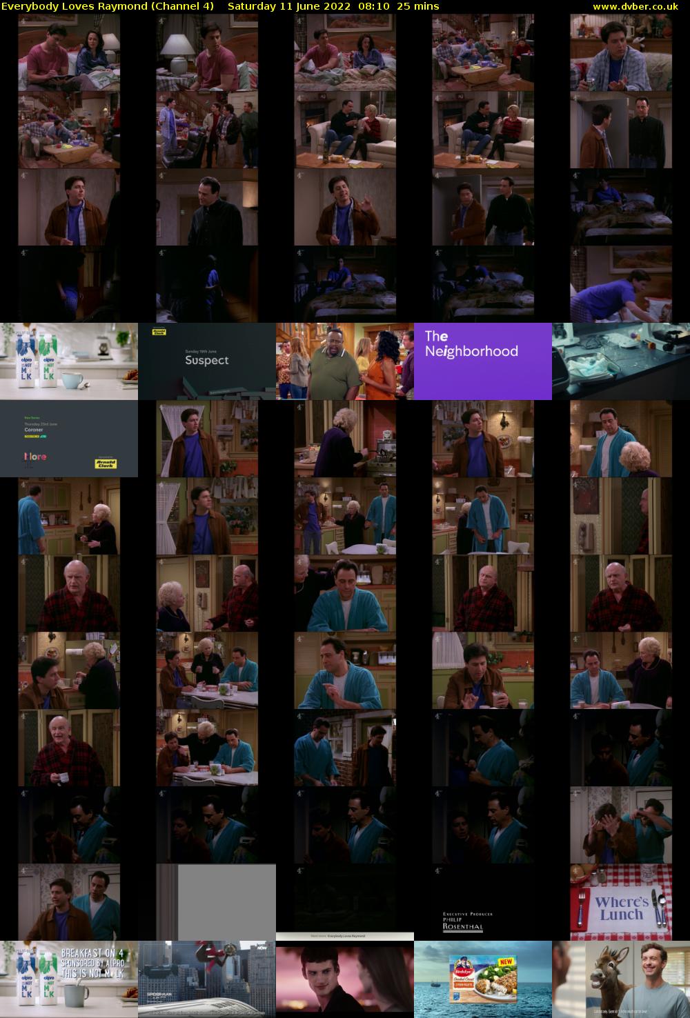 Everybody Loves Raymond (Channel 4) Saturday 11 June 2022 08:10 - 08:35