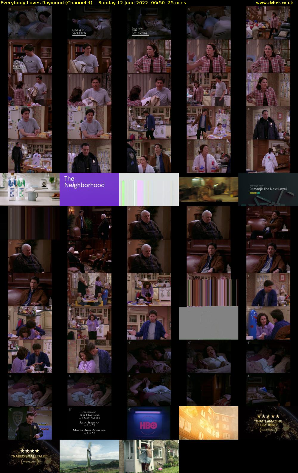 Everybody Loves Raymond (Channel 4) Sunday 12 June 2022 06:50 - 07:15