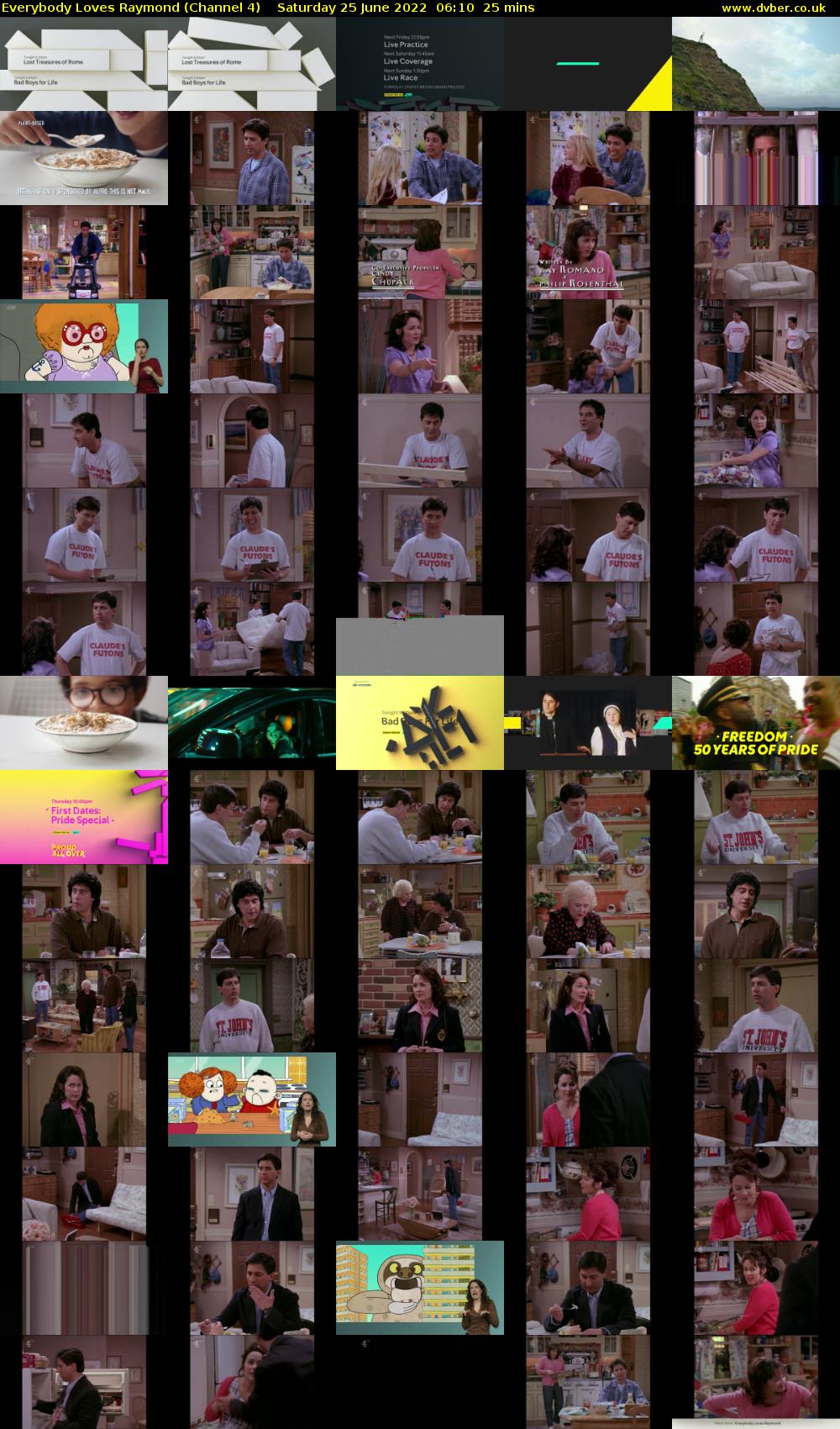 Everybody Loves Raymond (Channel 4) Saturday 25 June 2022 06:10 - 06:35
