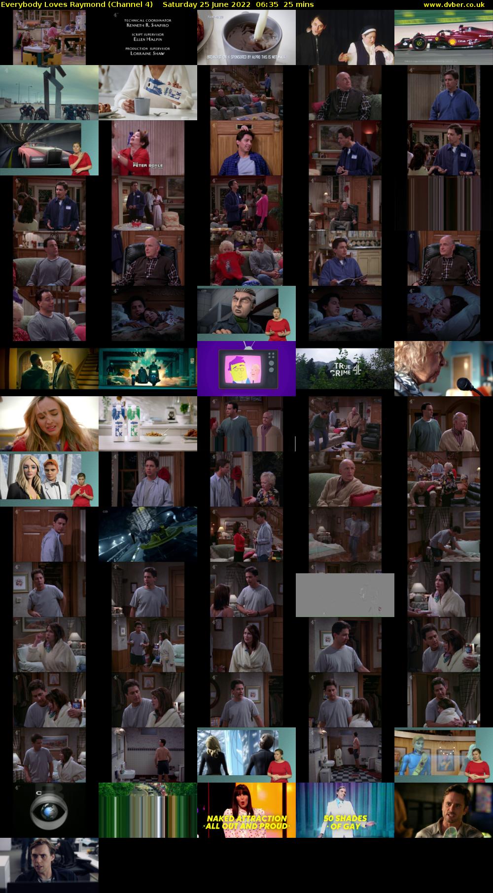 Everybody Loves Raymond (Channel 4) Saturday 25 June 2022 06:35 - 07:00