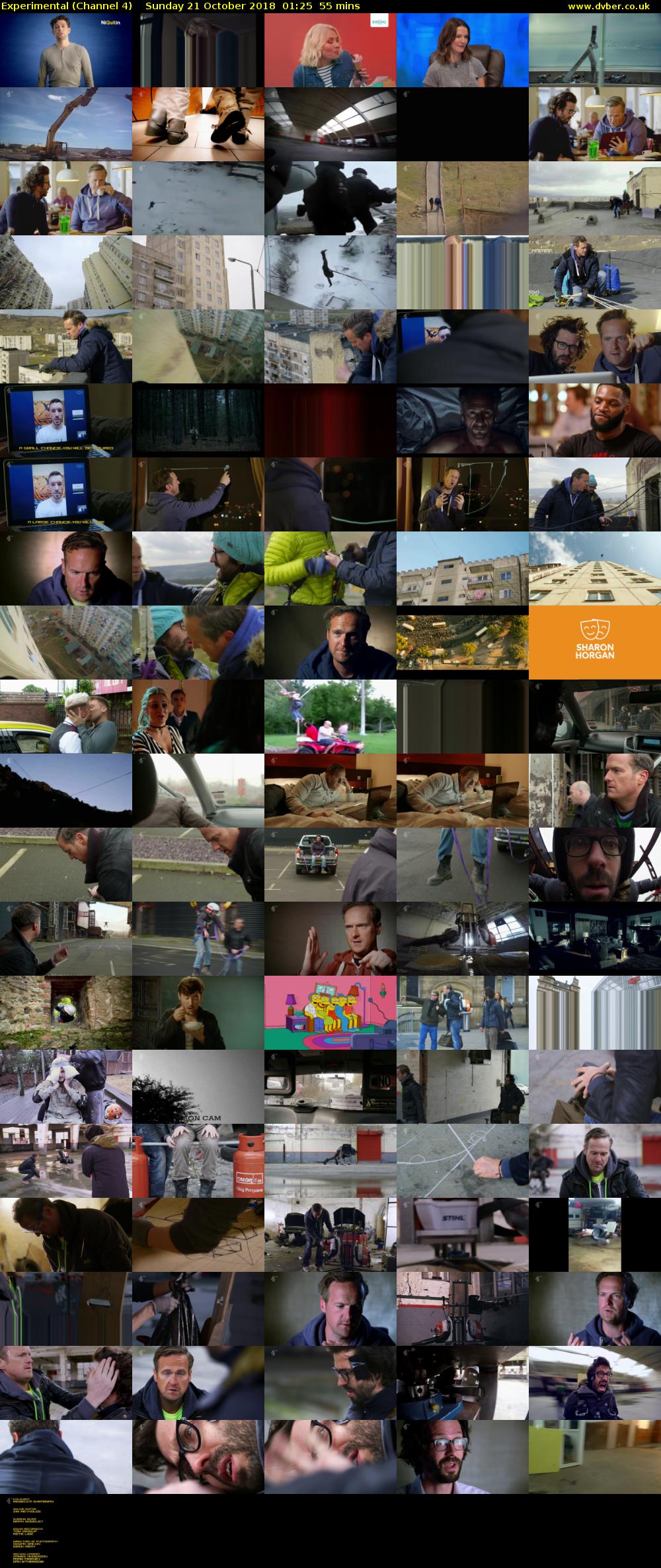 Experimental (Channel 4) Sunday 21 October 2018 01:25 - 02:20