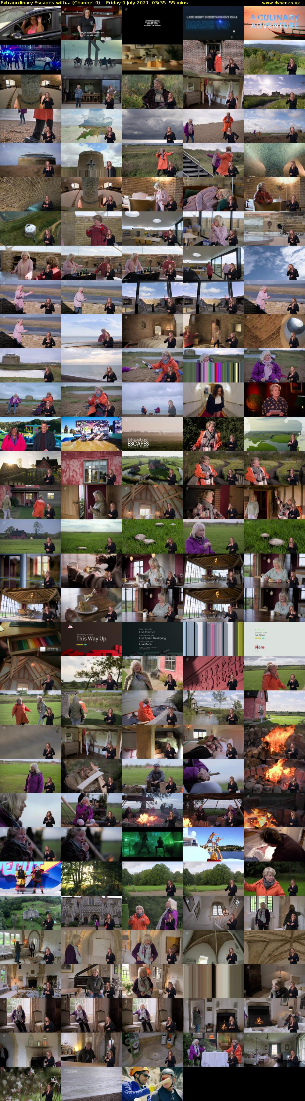 Extraordinary Escapes with... (Channel 4) Friday 9 July 2021 03:35 - 04:30