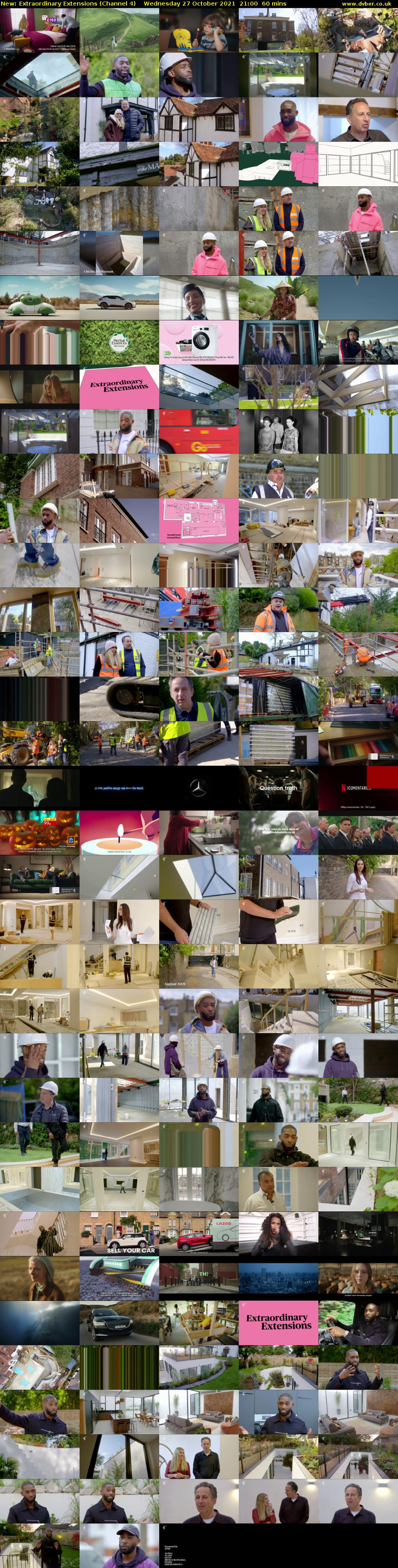 Extraordinary Extensions (Channel 4) Wednesday 27 October 2021 21:00 - 22:00