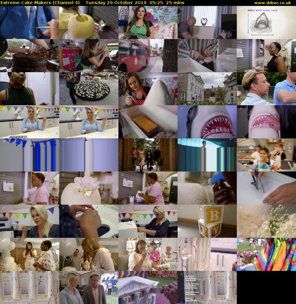 Extreme Cake Makers (Channel 4) Tuesday 29 October 2019 05:25 - 05:50
