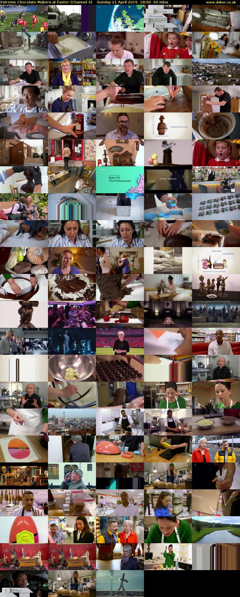 Extreme Chocolate Makers at Easter (Channel 4) Sunday 21 April 2019 18:00 - 19:00