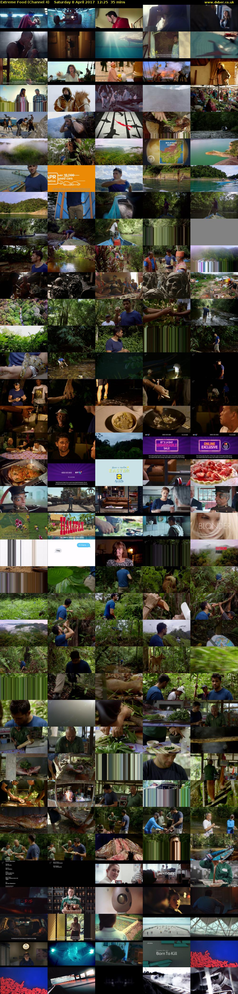 Extreme Food (Channel 4) Saturday 8 April 2017 12:25 - 13:00