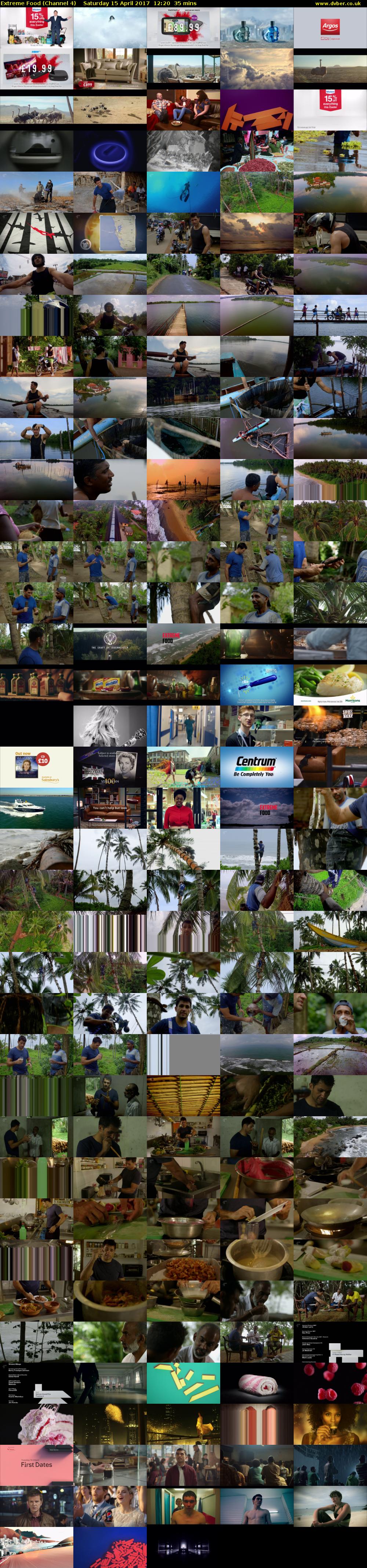 Extreme Food (Channel 4) Saturday 15 April 2017 12:20 - 12:55