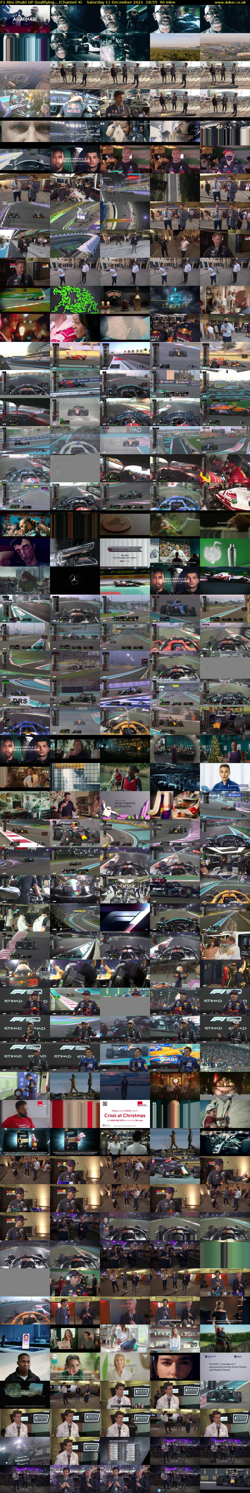 F1 Abu Dhabi GP Qualifying... (Channel 4) Saturday 11 December 2021 18:55 - 20:25